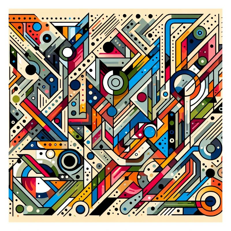 Abstraktes Graffiti Kunstwerk