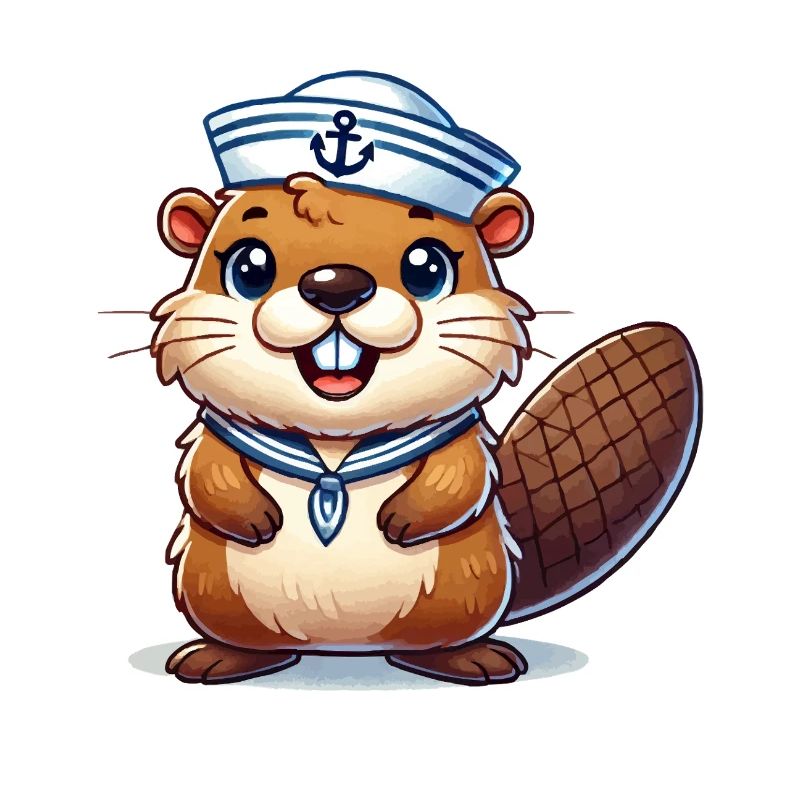 Capitaine de marin castor