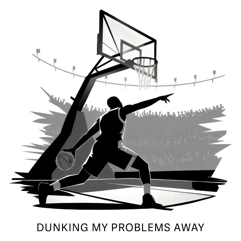 Dunking My Problems Basketball à l’extérieur