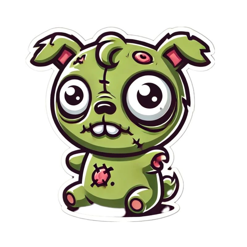 Zombie wuffy, chiot zombie, chien zombie