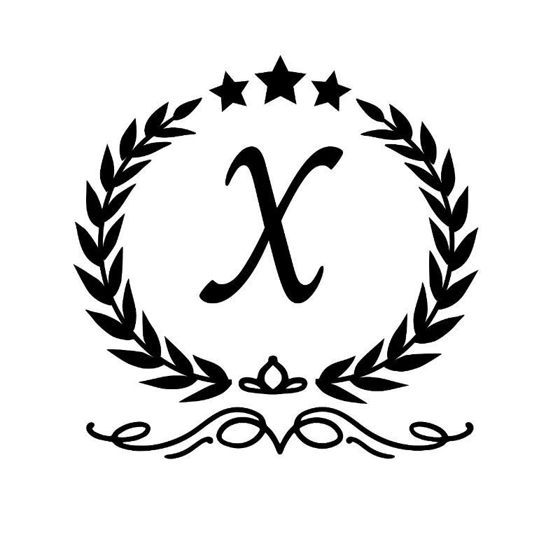 Letter x crown