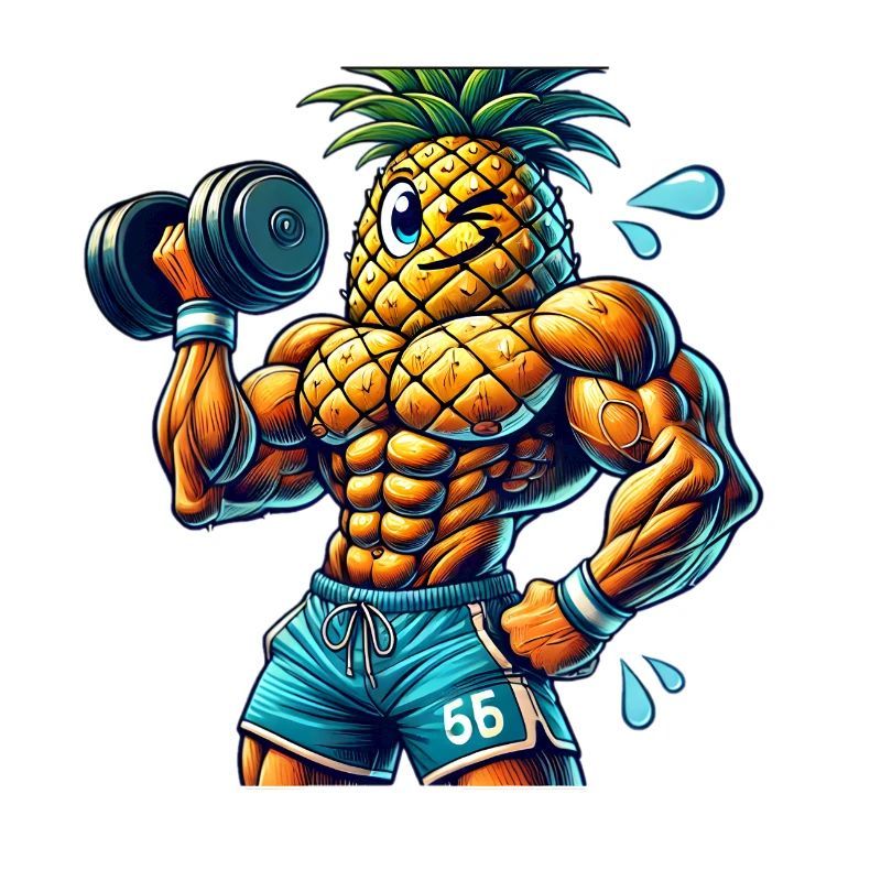 Strong Pineapple – Workout Time 🍍💪