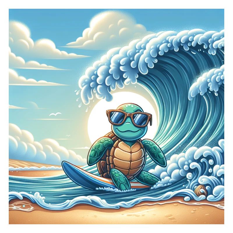 Grosse Welle Schildkröte