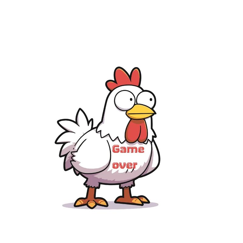 Chicken game white