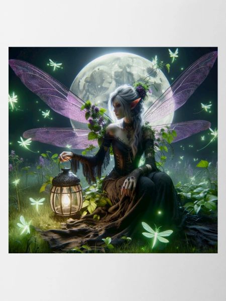 Gothic Elfe mit Laterne