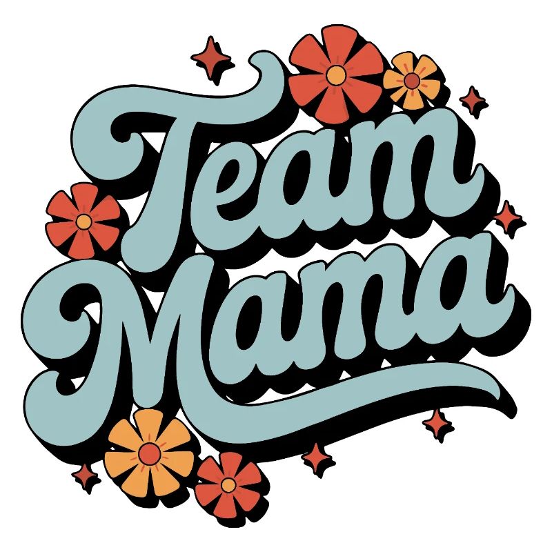 Chemise rétro Team Mom