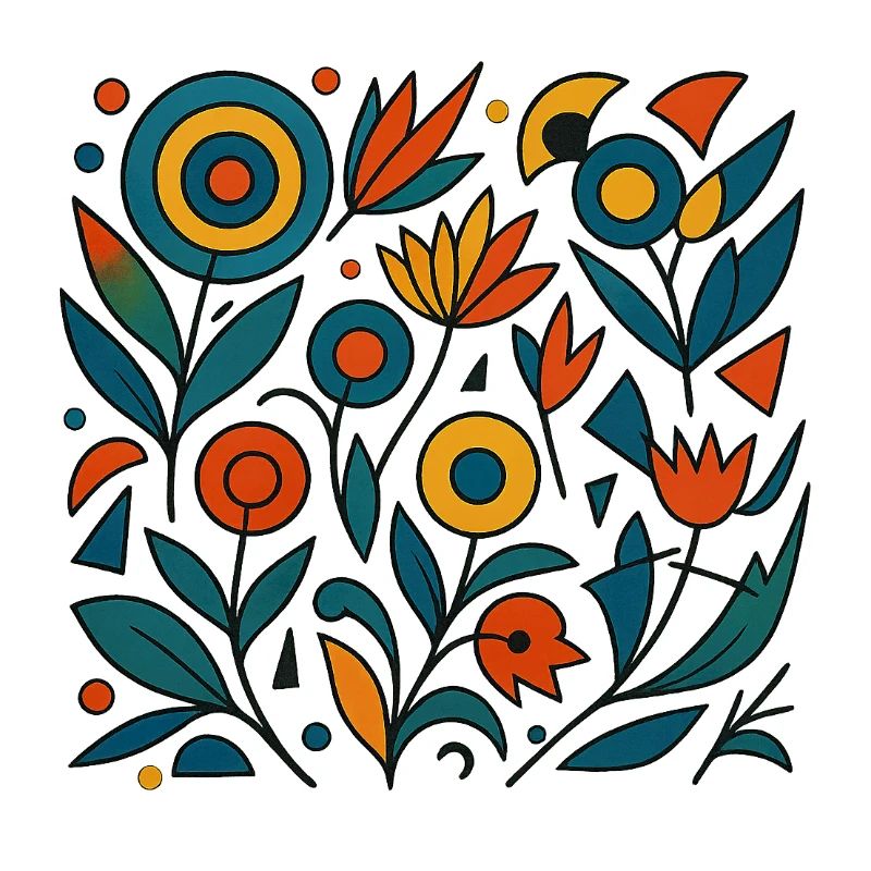 Fleurs abstraites
