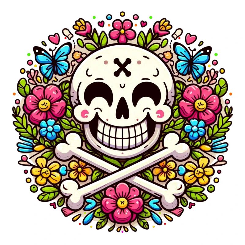 Drôle de fleur crâne