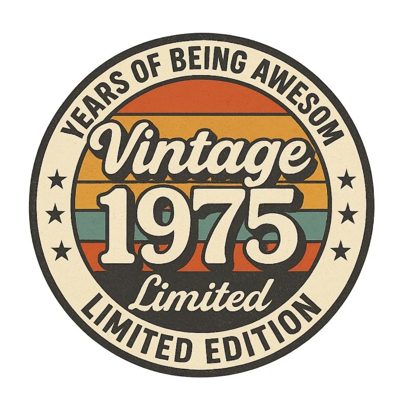 Né en 1975 50e anniversaire Édition limitée