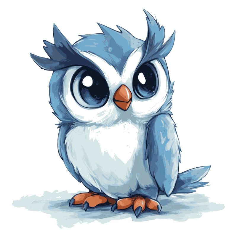 Hibou bleu