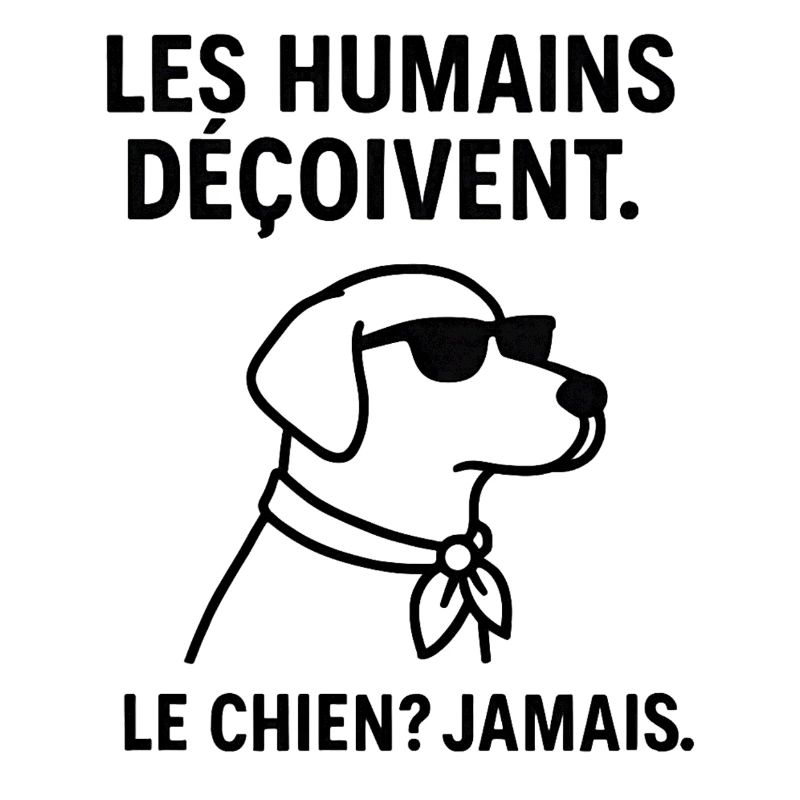 Humans disappoint, the dog? never