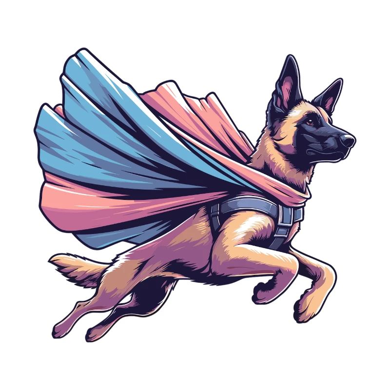 Super Hund Belgischer Schäferhund Cape Geschenk
