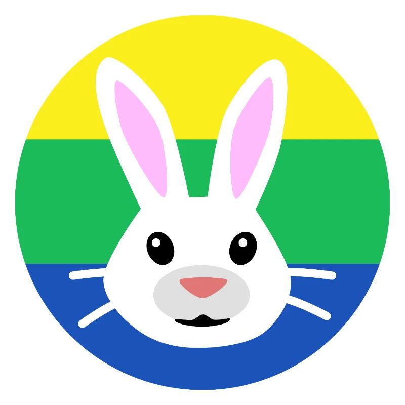 Drapeau visage de lapin | ~Relations avec NU | Vecteur