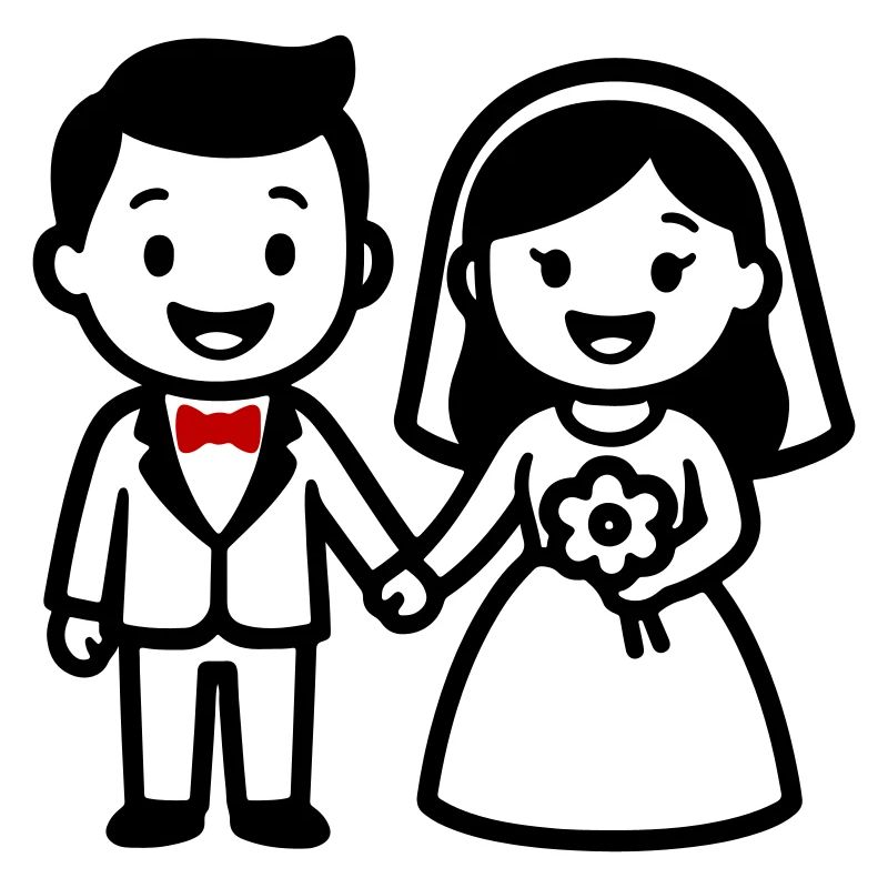 Couple de mariés