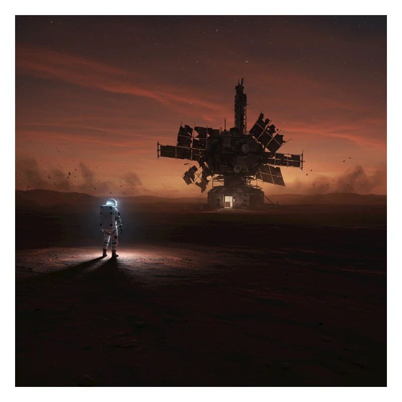 Abenteuerliche Sci-Fi Landschaft