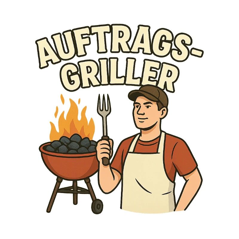Grill master in action