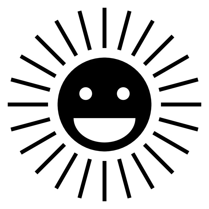 Soleil heureux | Conception de visage de soleil heureux