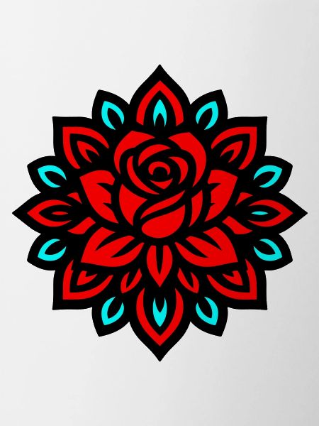 Rose Mandala Flower
