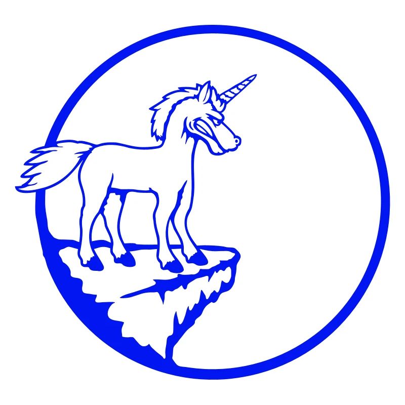 Unicorn Cliff Moon Evil Angry Bad Mood