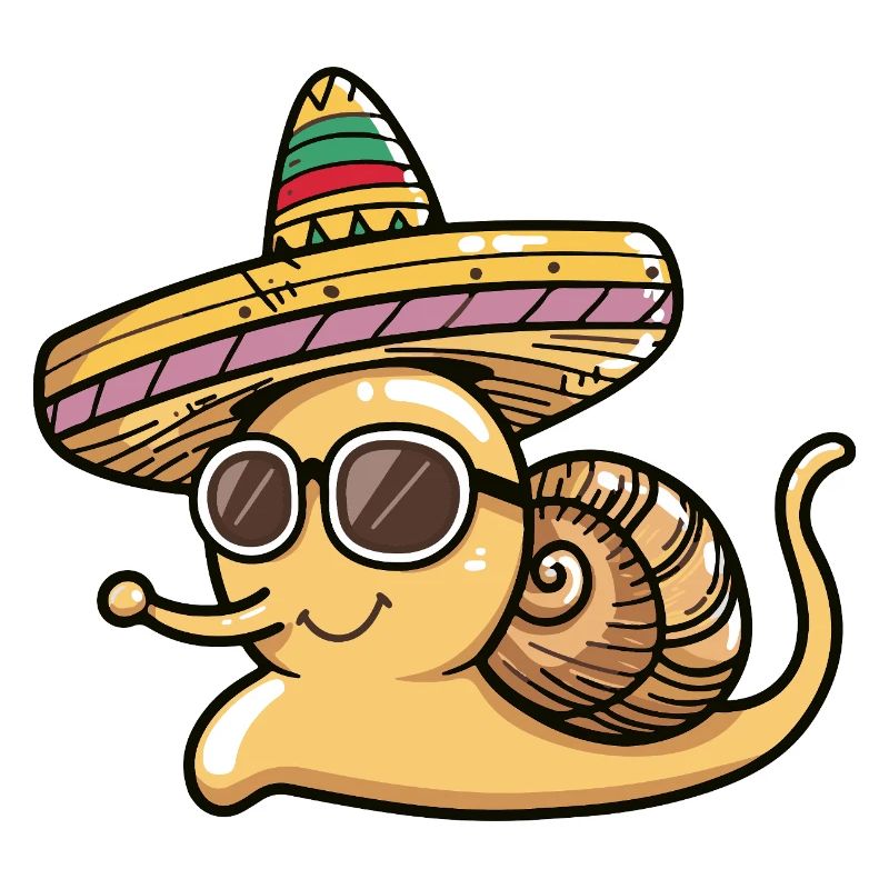Escargot Drôle Sombrero