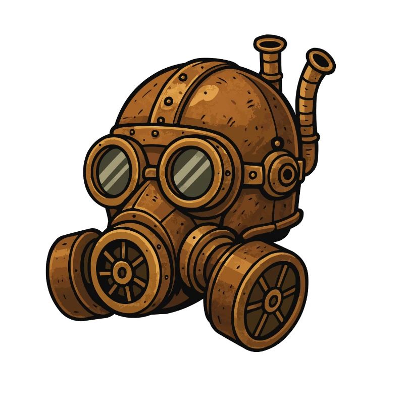Masque à gaz Steampunk