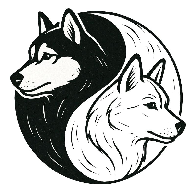 Husky Yin Yang