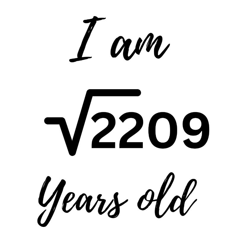 I Am 47 Years Old Funny Nerd Birthday Design