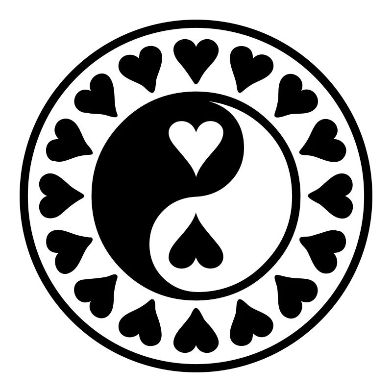 Yin Yang en Coeurs