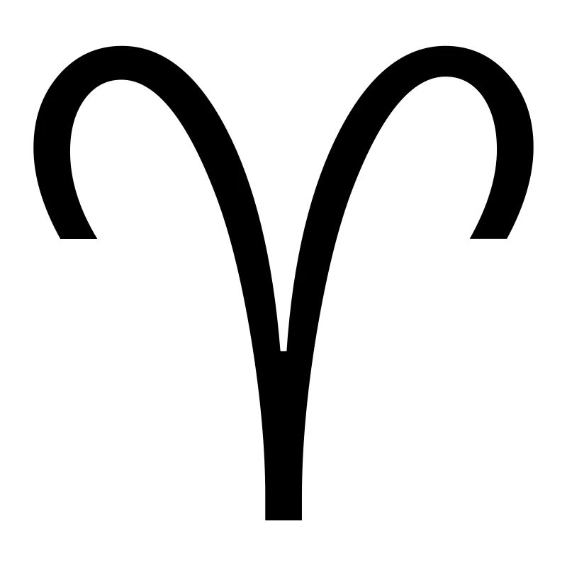 Widder Sternzeichen Kalender Symbol