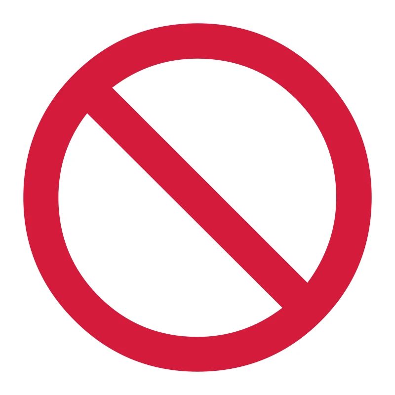 no - prohibited - banned