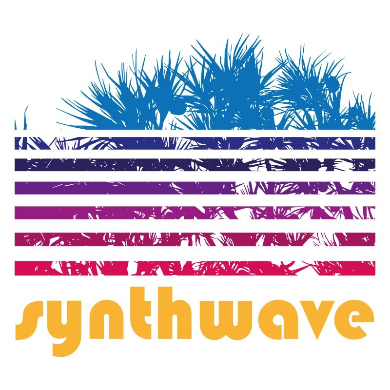 synthwave pandanus