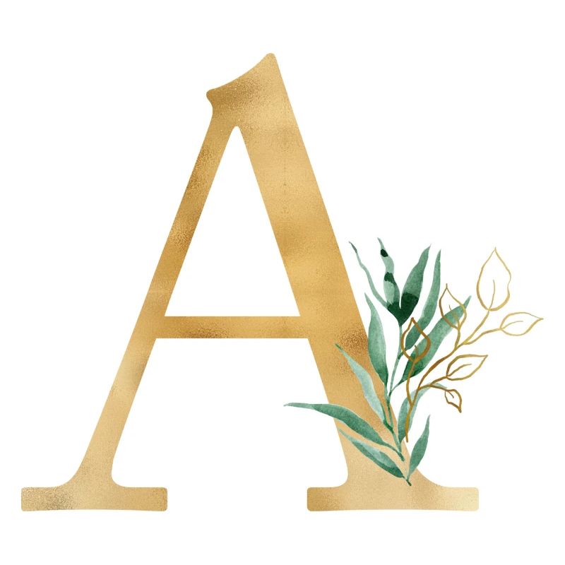 Customizable Monogram A Botany