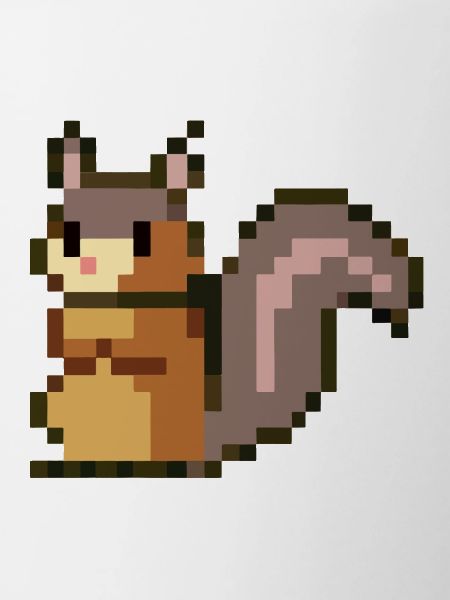 Squirrel Pixel Art Gift Idea