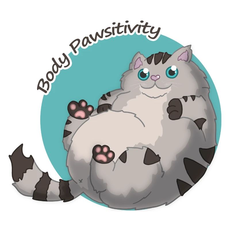 Body Pawsitivity Cat blue