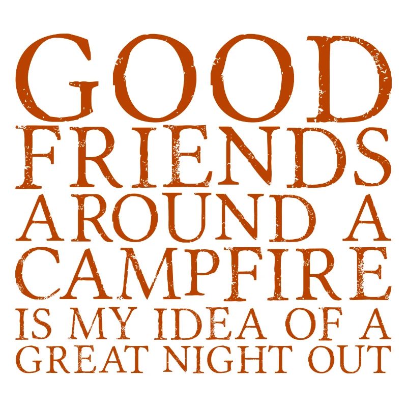 De bons amis autour d’un feu de camp
