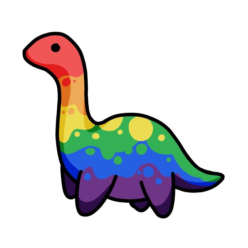 Rainbow Dinosaur, Dino, Pride, LGBTQ+