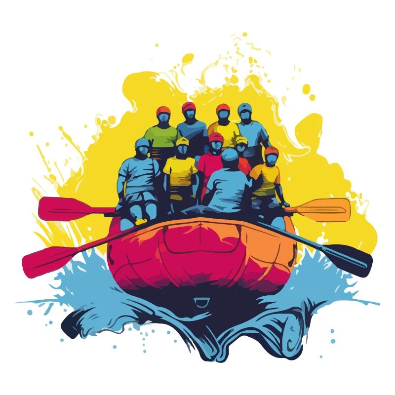 Rafting in der Gruppe