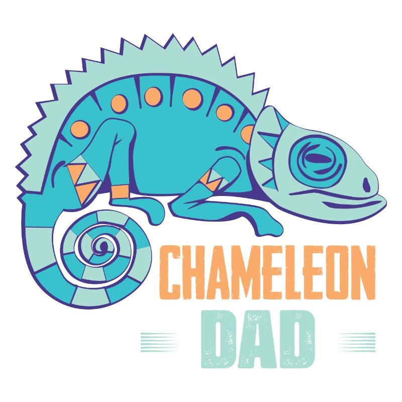 Chameleon Dad Reptile Lizard Lover