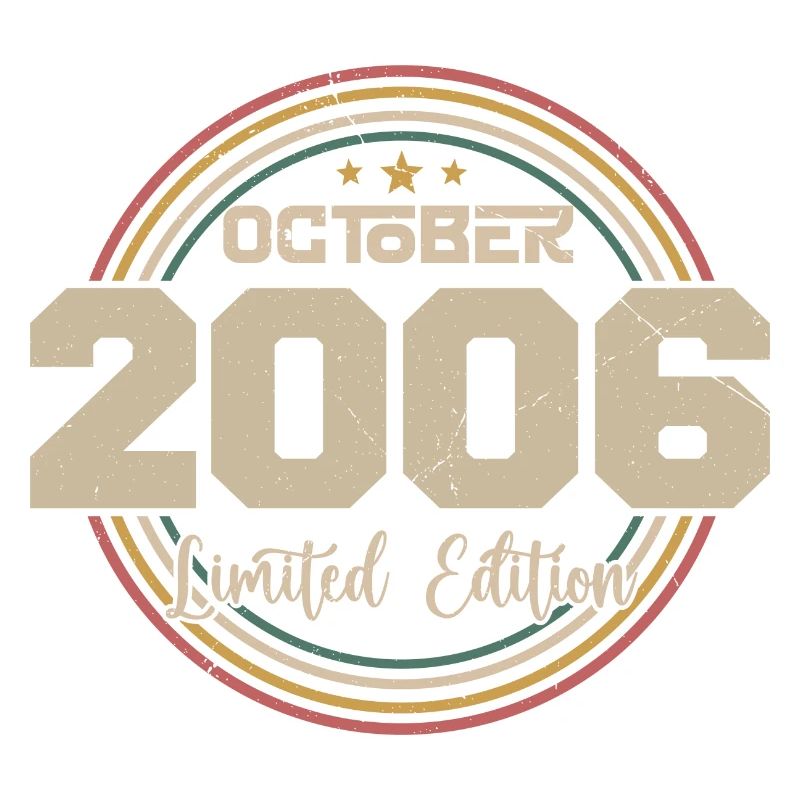 Born in October 2006 Retro Anniversary October 2006