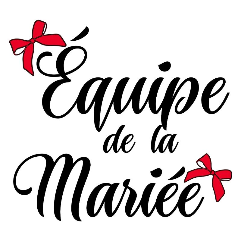 Équipe de la mariée noeud