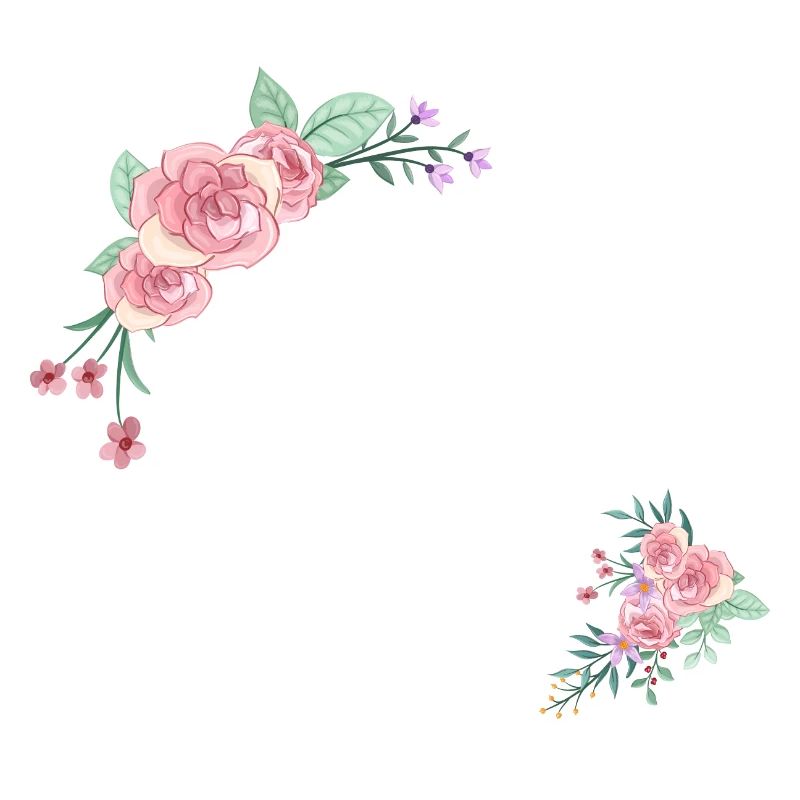 Letter s fleurs