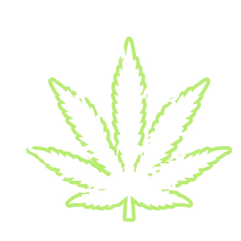 kush weed cannabis leaf symbol hemp