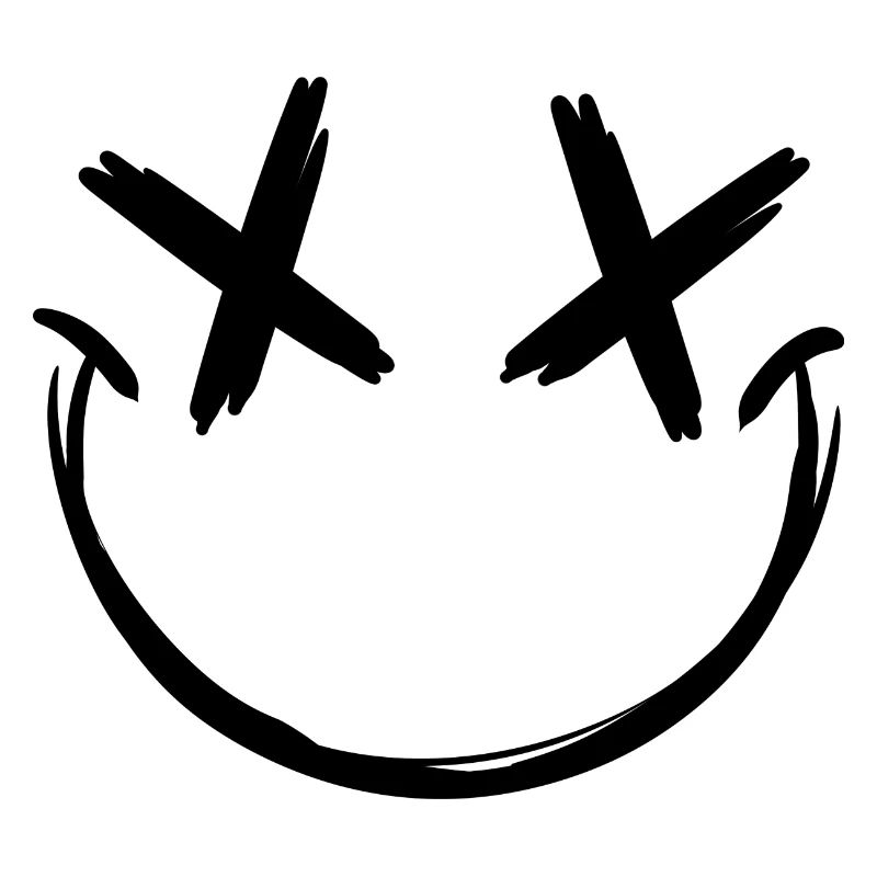 Emoji avec X yeux