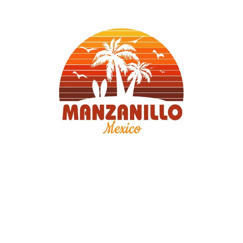 Cool Manzanillo Mexico Beach Sunset Souvenir