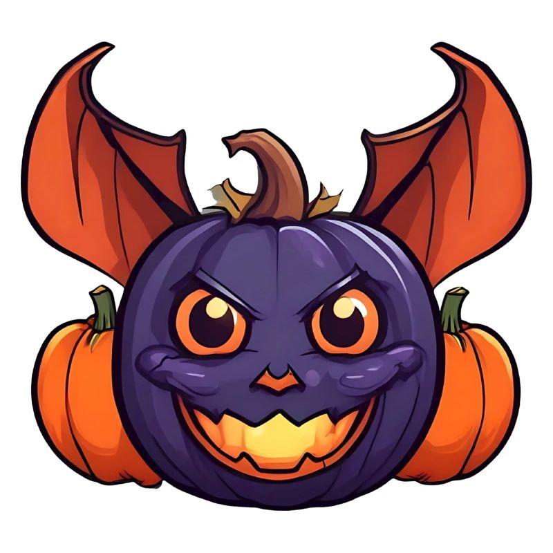 Chauve-souris citrouille d’Halloween