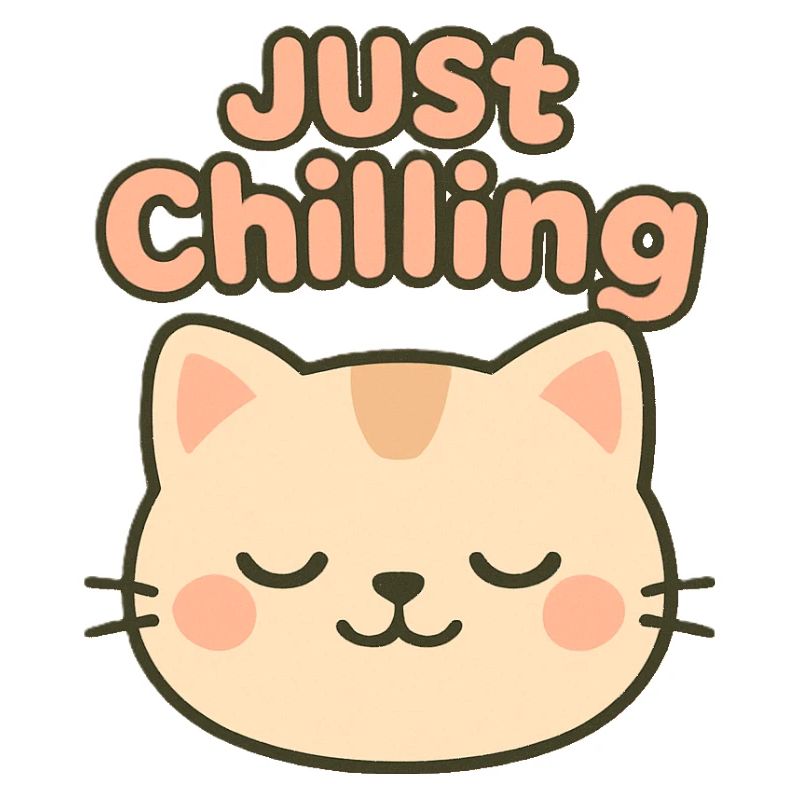Illustration de chat juste glaçant