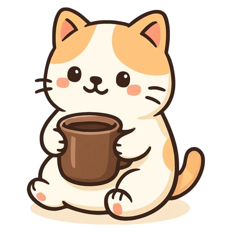 Cat with Cup