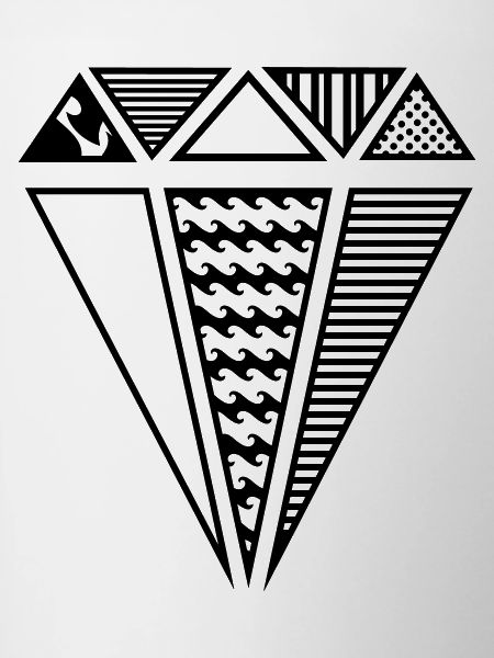 Diamant mit Muster