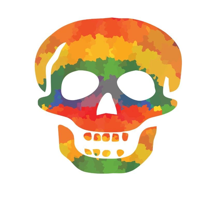 Coloured skull