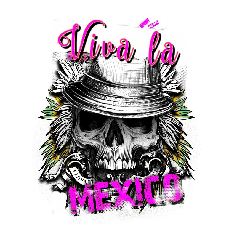 Viva la Mexico, gift idea, skull